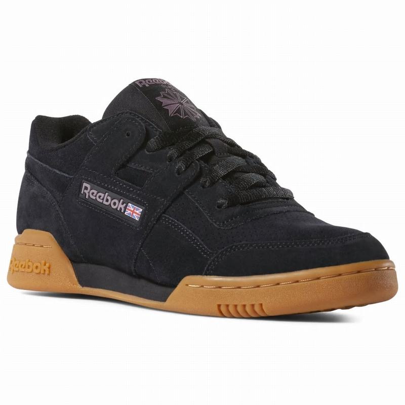 Tenisi Reebok Workout Plus Mu Barbati Negrii/Violet Romania HS1459BL